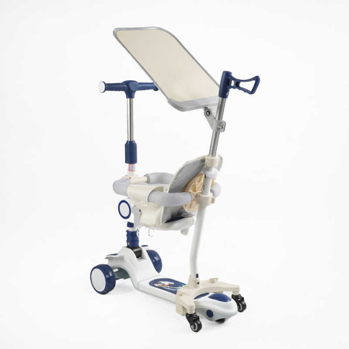 Самокат 5в1 Skyper FJ-59060 колеса PU125х40мм зі світлом укр озвучування та підсвічування платформис ДОП КОЛЕСАМИ захисний бампер в коробці Skyper