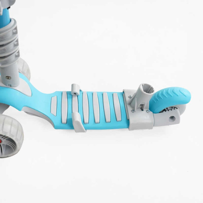 Самокат 5в1 P-92401 Best Scooter з ДОП КОЛЕСАМИ захисний бампер PU колеса зі світлом Best Scooter