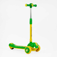 Самокат триколісний Skyper SJ-03160 колеса PU 125х40мм зі світлом УКР МУЗИКА та підсвічування платформи кермо складне Skyper