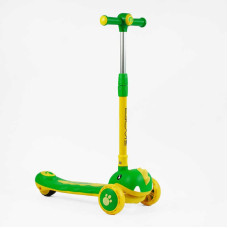 Самокат триколісний Skyper SJ-03160 колеса PU 125х40мм зі світлом УКР МУЗИКА та підсвічування платформи кермо складне Skyper