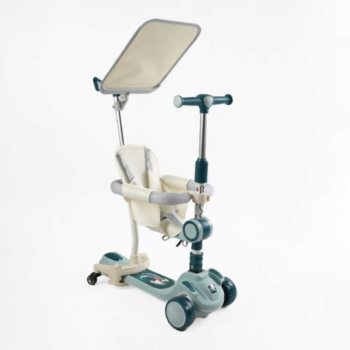 Самокат 5в1 Skyper FJ-93078 колеса PU125х40мм зі світлом укр озвучування та підсвічування платформис ДОП КОЛЕСАМИ захисний бампер в коробці Skyper