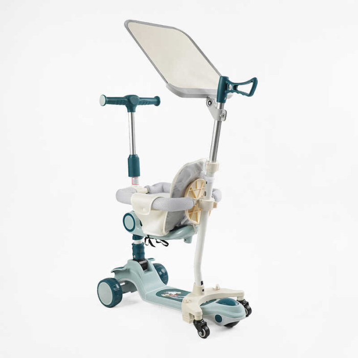 Самокат 5в1 Skyper FJ-93078 колеса PU125х40мм зі світлом укр озвучування та підсвічування платформис ДОП КОЛЕСАМИ захисний бампер в коробці Skyper