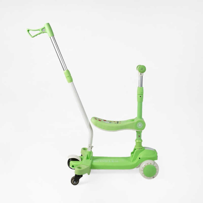 Самокат 5в1 Skyper BT-52309 колеса PU125х40мм с светом укр озвучивание и подсветка платформы с ДОП КОЛЕСАМИ защитный бампер