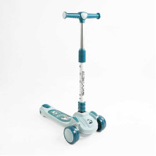 Самокат триколісний Skyper RS-46204 колеса PU 125х40мм зі світлом музика та підсвічування платформи кермо складне Skyper