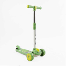 Самокат триколісний Skyper зі світлом музика та підсвічуванням платформи знімне кермо колеса PU 108х44мм Skyper