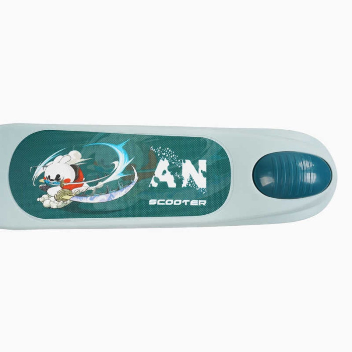 Трехколесный самокат Skyper RS-46204 с колесами PU 125х40мм с светом музыкой и подсветкой платформы складная рукоятка Skyper