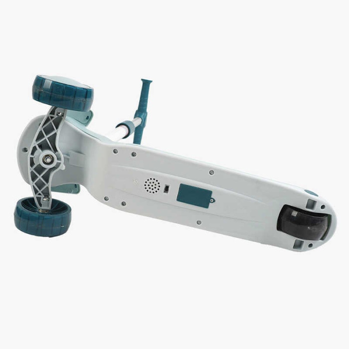 Трехколесный самокат Skyper RS-46204 с колесами PU 125х40мм с светом музыкой и подсветкой платформы складная рукоятка Skyper