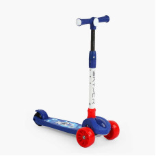 Самокат триколісний Skyper SL-3160 колеса PU 125х40мм зі світлом українське озвучування та підсвічування платформи кермо складне Skyper