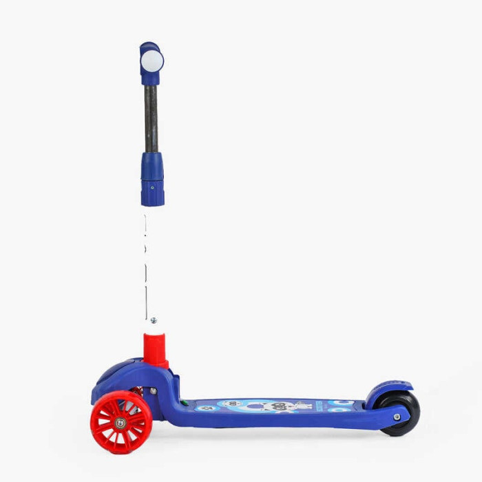 Самокат триколісний Skyper SL-3160 колеса PU 125х40мм зі світлом українське озвучування та підсвічування платформи кермо складне Skyper