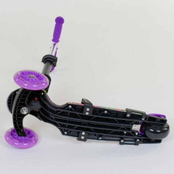 Самокат 5в1 13400 Best Scooter АБСТРАКЦИЯ PU колеса ПОДСВЕТКА КОЛЕС Best Scooter