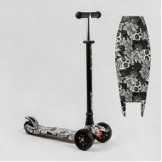 Самокат трехколесный MAXI S - 12208 “Best Scooter” съемный руль колеса PU со светом переднее 130х25 мм задние сдвоенные 80х45 мм Best Scooter