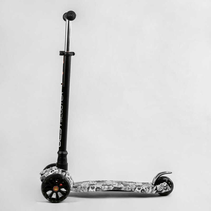 Самокат трехколесный MAXI S - 12208 “Best Scooter” съемный руль колеса PU со светом переднее 130х25 мм задние сдвоенные 80х45 мм Best Scooter