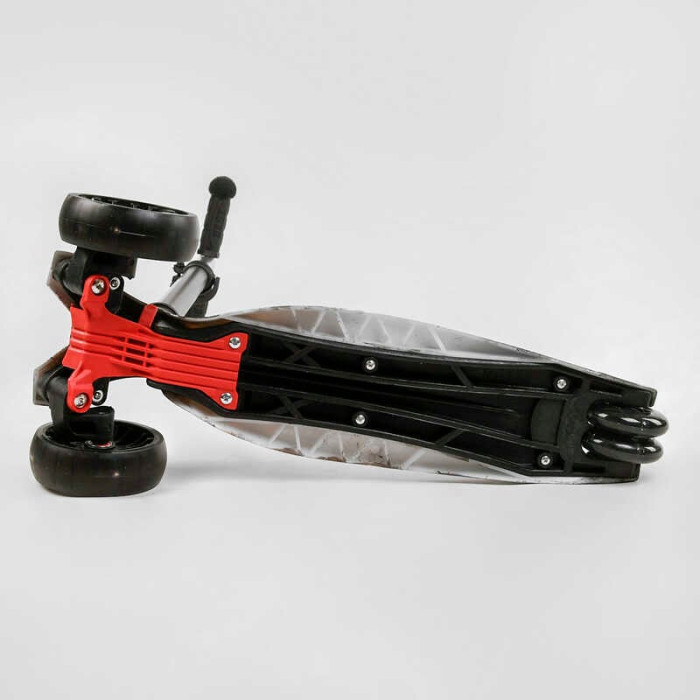 Самокат трехколесный MAXI S - 12208 “Best Scooter” съемный руль колеса PU со светом переднее 130х25 мм задние сдвоенные 80х45 мм Best Scooter