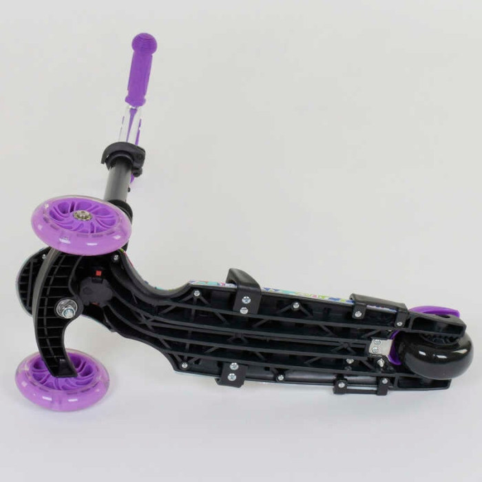 Самокат 5в1 68995 Best Scooter АБСТРАКЦИЯ PU колеса ПОДСВЕТКА КОЛЕС Best Scooter