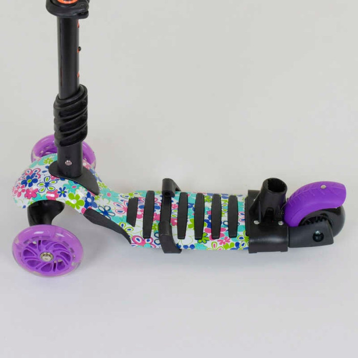 Самокат 5в1 68995 Best Scooter АБСТРАКЦИЯ PU колеса ПОДСВЕТКА КОЛЕС Best Scooter