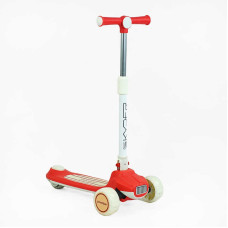 Самокат триколісний Skyper Y-80733 колеса PU 125х40мм зі світлом музика та підсвічування платформи кермо складне Skyper