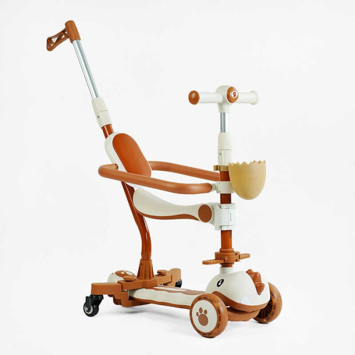 Самокат 5в1 Skyper GL-09077 колеса PU 125х40мм зі світлом УКР МУЗИКА та підсвічування платформи з ДОП КОЛЕСАМИ захисний бампер Skyper
