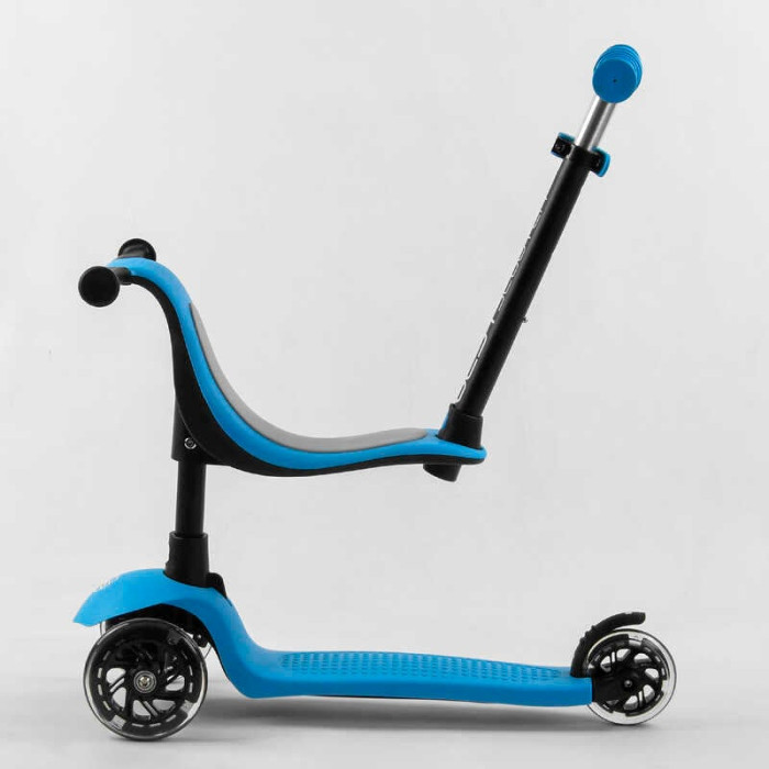 Самокат трехколесный Best Scooter PL-422 колеса PU со светом сидение родительская ручка Best Scooter