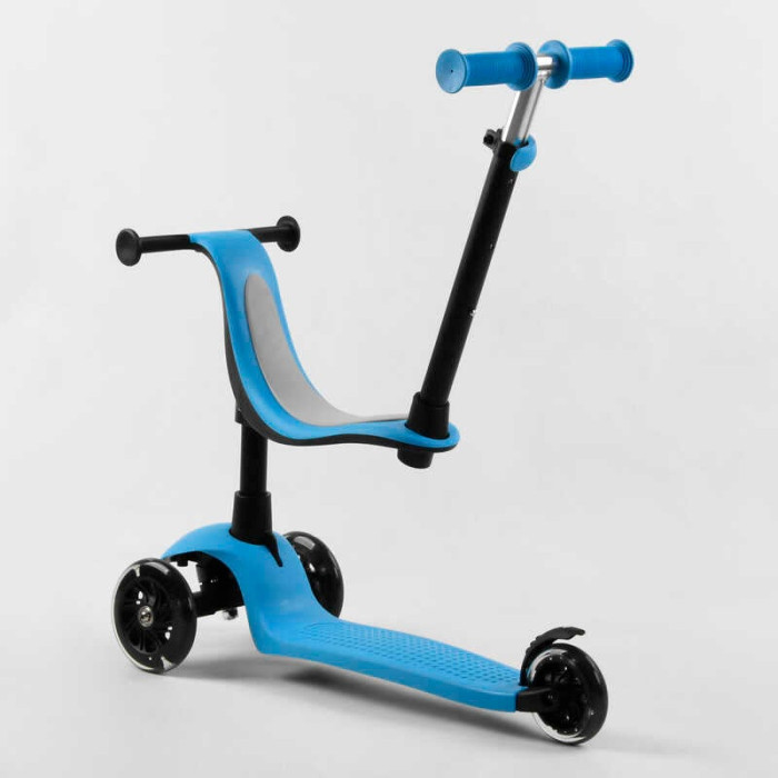 Самокат трехколесный Best Scooter PL-422 колеса PU со светом сидение родительская ручка Best Scooter