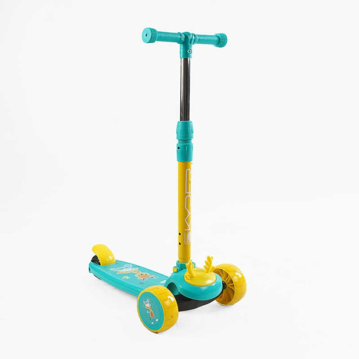 Самокат триколісний Skyper зі світлом кермо знімне (LR-15678) Skyper