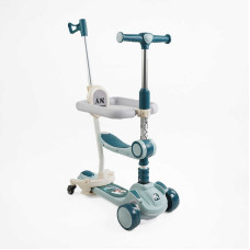 Самокат 5в1 Skyper GH-41533 колеса PU125х40мм зі світлом укр озвучування та підсвічування платформис ДОП КОЛЕСАМИ захисний бампер Skyper