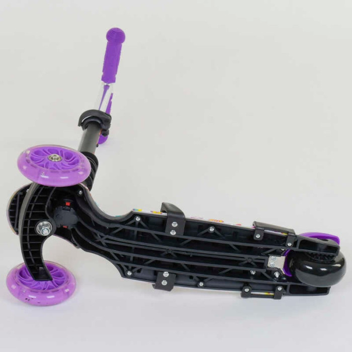 Самокат 5в1 97240 Best Scooter АБСТРАКЦИЯ PU колеса ПОДСВЕТКА КОЛЕС Best Scooter