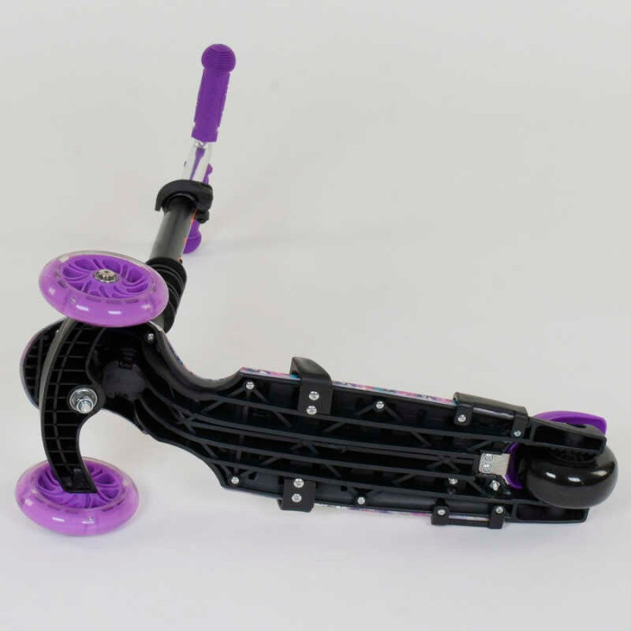Самокат 5в1 19870 Best Scooter АБСТРАКЦИЯ PU колеса ПОДСВЕТКА КОЛЕС Best Scooter