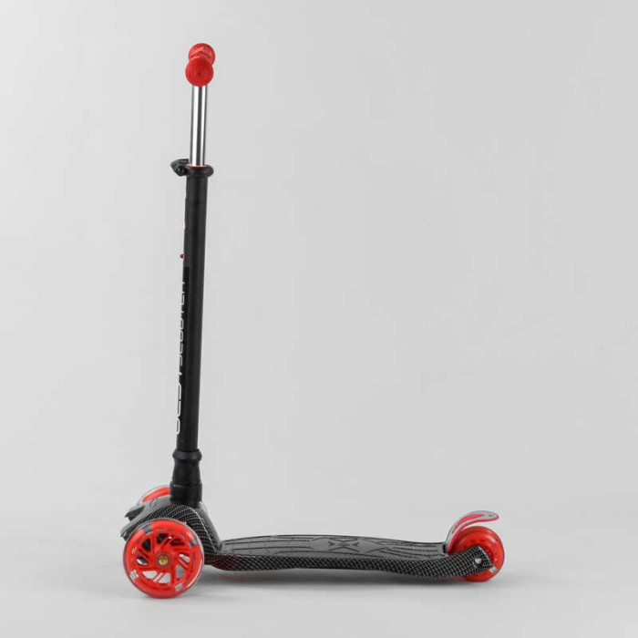 Самокат A 25772 779-1524 Best Scooter 4 колеса PU СВЕТ трубка руля алюминиевая d передних колес =12 см d задних колес = 8 см Best Scooter