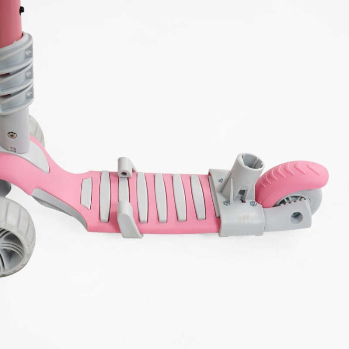 Самокат 5в1 P-63700 Best Scooter с ДОП КОЛЕСАМИ защитный бампер PU колеса с светом Best Scooter