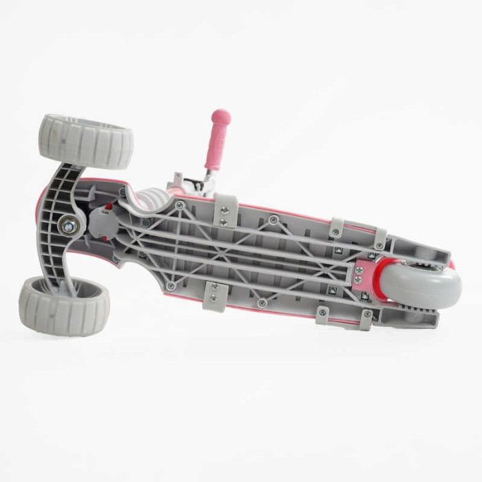 Самокат 5в1 P-63700 Best Scooter с ДОП КОЛЕСАМИ защитный бампер PU колеса с светом Best Scooter