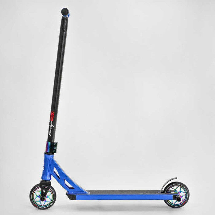 Самокат трюковый N-12740 Best Scooter Freestyle HIC-система ПЕГИ алюминиевый диск и дека колеса PU d=120мм ширина руля 58 см Best Scooter