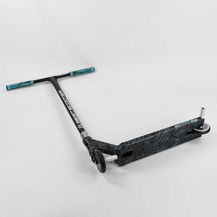 Самокат трюковый 37890 Best Scooter CRASH HIC-система ПЕГИ алюминиевый диск и дека колёса 110мм PU ширина руля - 57 см Best Scooter