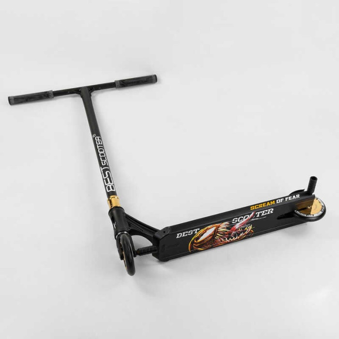 Самокат трюковый 71383 Best Scooter SIMBIOTE HIC-система ПЕГИ алюминиевый диск и дека колёса 120мм PU ширина руля - 57 см Best Scooter