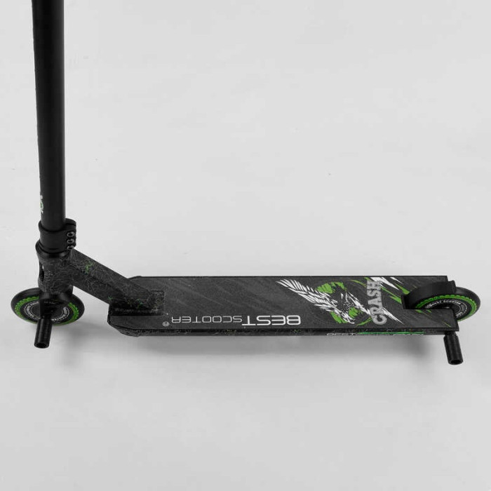 Самокат трюковый 41747 Best Scooter CRASH HIC-система ПЕГИ алюминиевый диск и дека колёса 110мм PU ширина руля - 57 см Best Scooter