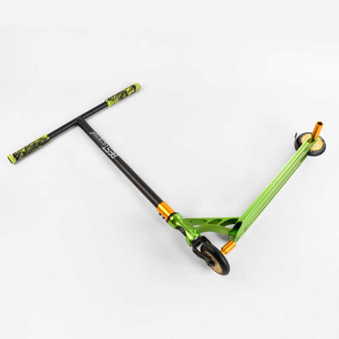 Самокат трюковый 85784 Best Scooter HIC-система ПЕГИ алюминиевый диск и дека АНОДИРОВАННАЯ ПОКРАСКА колёса PU d=110мм ширина руля - 60 см Best Scooter
