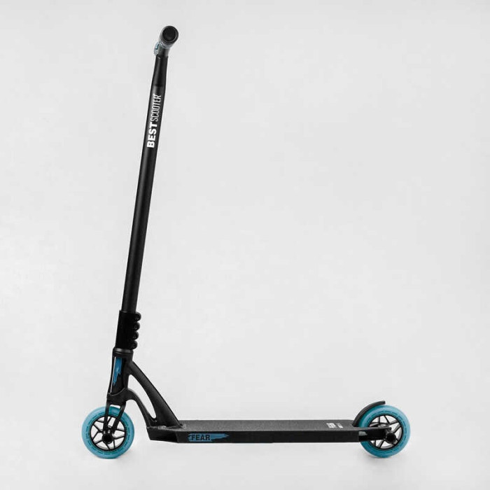 Самокат трюковый МТ-40488 Best Scooter FEAR SCS-система ПЕГИ алюминиевый диск и дека колеса PU d=115мм 58 см Best Scooter