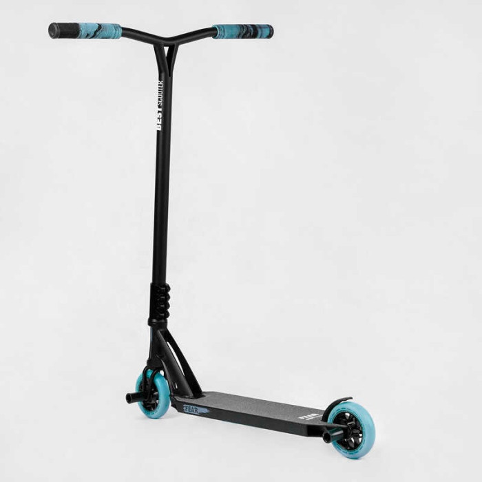 Самокат трюковый МТ-40488 Best Scooter FEAR SCS-система ПЕГИ алюминиевый диск и дека колеса PU d=115мм 58 см Best Scooter