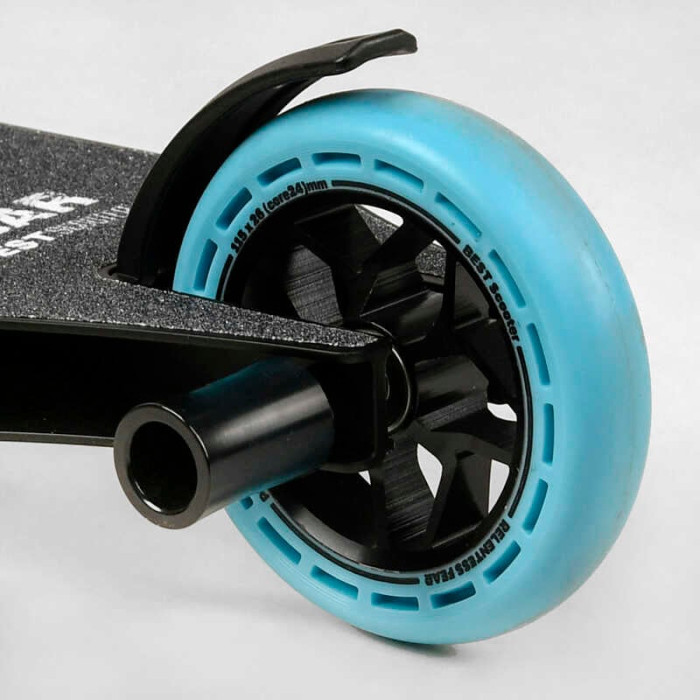 Самокат трюковый МТ-40488 Best Scooter FEAR SCS-система ПЕГИ алюминиевый диск и дека колеса PU d=115мм 58 см Best Scooter