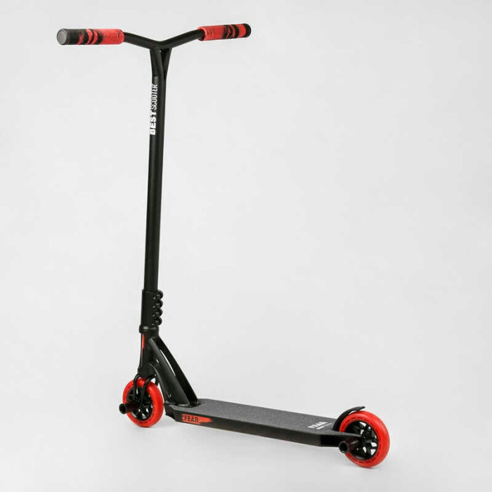 Самокат трюковый МТ-50599 Best Scooter FEAR SCS-система ПЕГИ алюминиевый диск и дека колёса PU d=115мм ширина руля 58 см Best Scooter