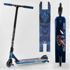 Самокат трюковый 44374 Best Scooter SIMBIOTE HIC-система ПЕГИ алюминиевый диск и дека колёса 120мм PU ширина руля - 57 см Best Scooter
