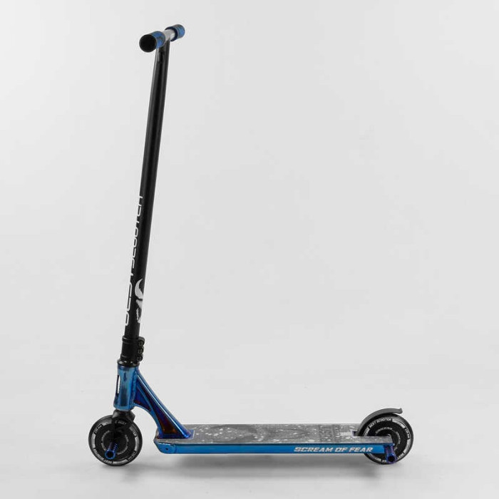 Самокат трюковый 44374 Best Scooter SIMBIOTE HIC-система ПЕГИ алюминиевый диск и дека колеса 120мм PU ширина руля - 57 см Best Scooter