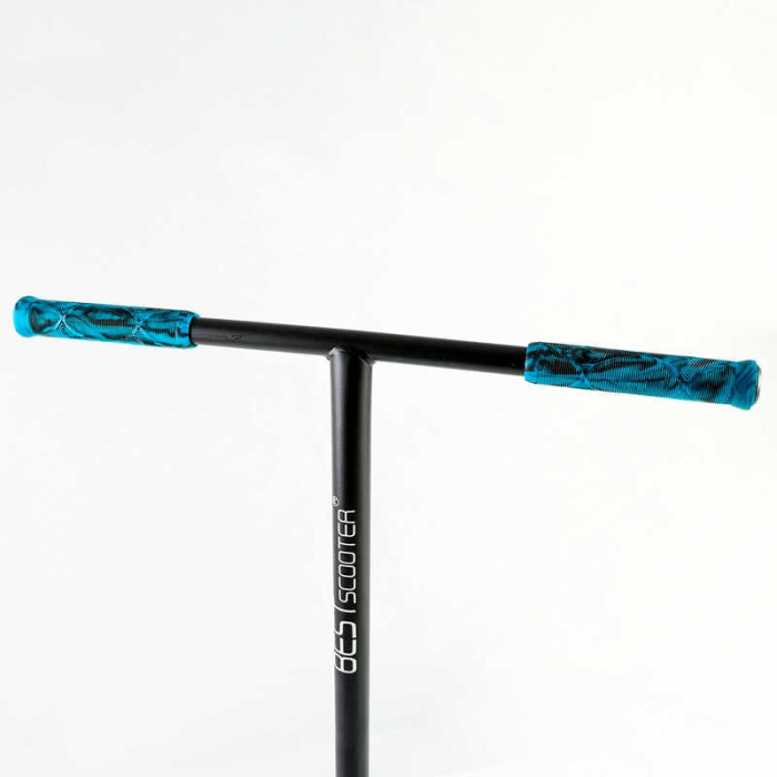 Самокат трюковый 98901 Best Scooter HIC-система ПЕГИ алюминиевый диск и дека АНОДИРОВАННАЯ ПОКРАСКА колёса PU d=110мм ширина руля - 60 см Best Scooter