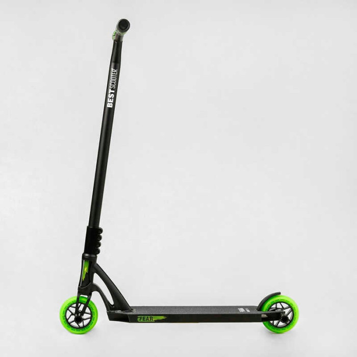 Самокат трюковый МТ-60611 Best Scooter FEAR SCS-система ПЕГИ алюминиевый диск и дека колеса PU d=115 мм Best Scooter