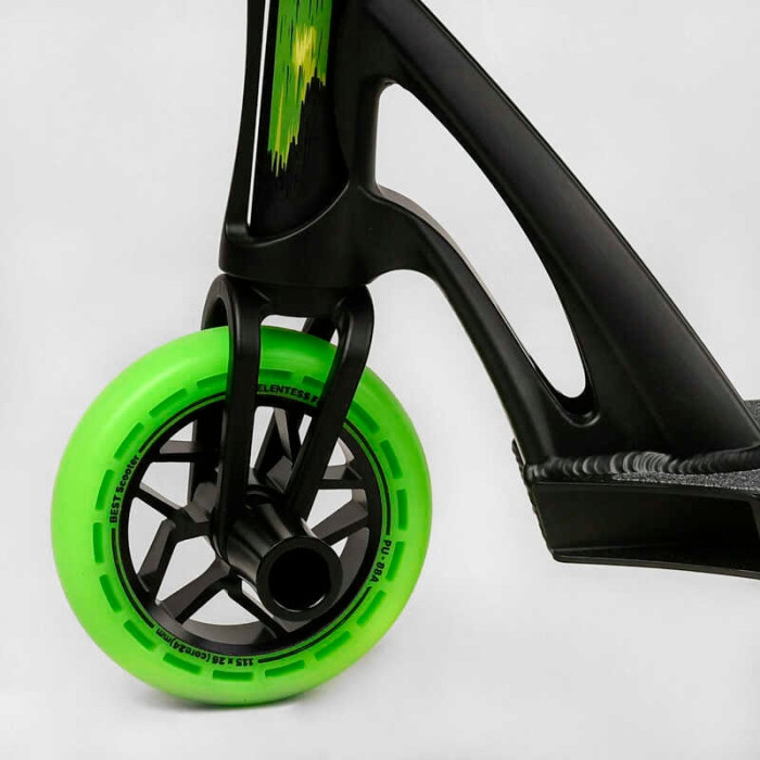 Самокат трюковый МТ-60611 Best Scooter FEAR SCS-система ПЕГИ алюминиевый диск и дека колеса PU d=115 мм Best Scooter