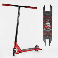Самокат трюковый 46409 Best Scooter HIC-система ПЕГИ алюминиевый диск и дека АНОДИРОВАННАЯ ПОКРАСКА колёса PU d=110мм ширина руля - 60 см Best Scooter