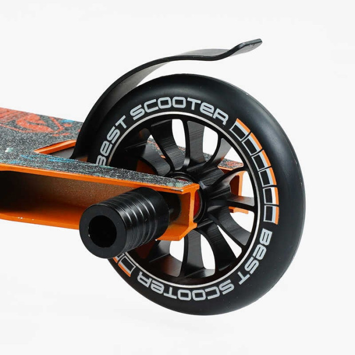 Самокат трюковый Best Scooter 18378 HIC-система ПЕГИ алюминиевый диск и дека колёса PU d-110мм ширина руля-52см высота - 83см Best Scooter
