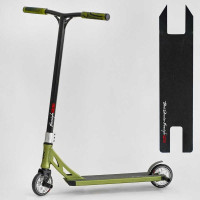 Самокат трюковый N-56307 Best Scooter Freestyle HIC-система ПЕГИ алюминиевый диск и дека колеса PU d=120мм ширина руля 58 см Best Scooter