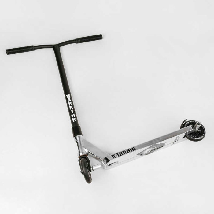 Самокат трюковый Т-30401 Best Scooter Warrior HIC-система ПЕГИ алюминиевый диск и дека колёса PU d=120мм ширина руля 58 см Best Scooter