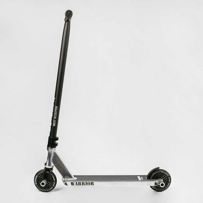 Самокат трюковый Т-30401 Best Scooter Warrior HIC-система ПЕГИ алюминиевый диск и дека колёса PU d=120мм ширина руля 58 см Best Scooter