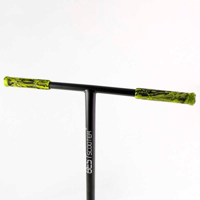 Самокат трюковый 53442 Best Scooter HIC-система ПЕГИ алюминиевый диск и дека АНОДИРОВАННАЯ ПОКРАСКА колёса PU d=110мм ширина руля - 60 см Best Scooter